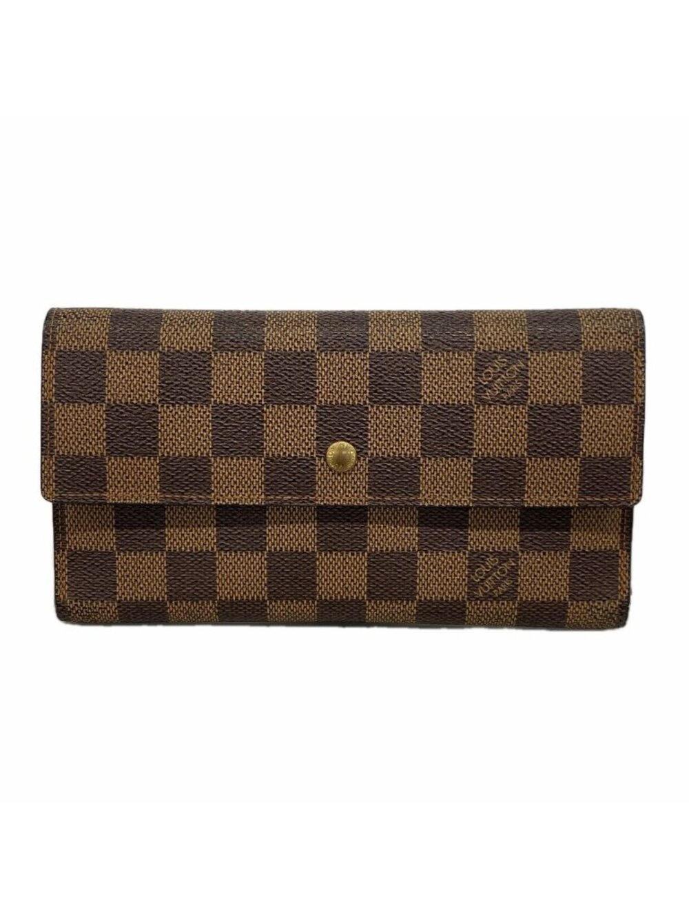 Louis Vuitton Trifold Wallet Damier Porte Tresor International Ebene